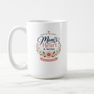 Mutters Herz & Zuhause Elegante florale Mutterta Kaffeetasse