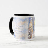Mutters Versprechen Wasserfarben-Kunstprint Tasse (Vorderseite Links)