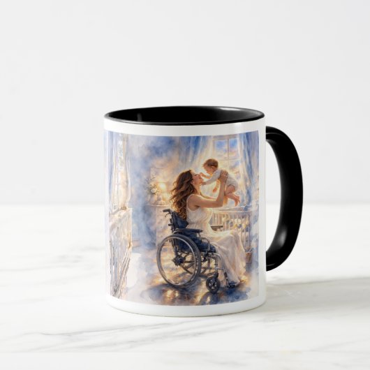 Mutters Versprechen Wasserfarben-Kunstprint Tasse (VorderseiteRechts)