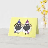 Mutterschaf alles- Gute zum Geburtstagzwei! Karte (Gelbe Blume)