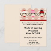 Mutterschaf- oder Kindergarten-Abschluss Einladung (Vorne/Hinten)