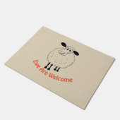 Mutterschaf sind willkommen fußmatte (Schrägansicht)