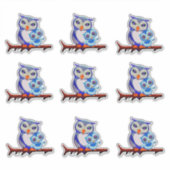 Mutterschafe und Babyblätter Aufkleber (Vorderseite)