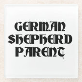 Mutterschäfer Glasuntersetzer (Vorderseite)