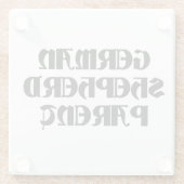 Mutterschäfer Glasuntersetzer (Rückseite)