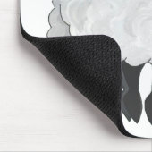 Mutterschafs nicht fett, Mutterschafs flaumig! Mousepad (Ecke)