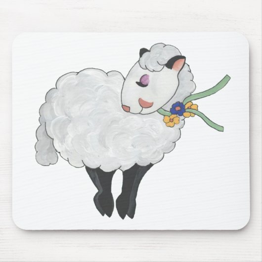 Mutterschafs nicht fett, Mutterschafs flaumig! Mousepad (Vorne)