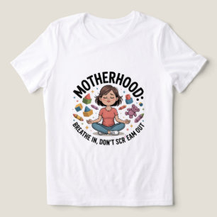 Mutterschaft Atme Ein Ruhige Illustration Tri-Blend Shirt