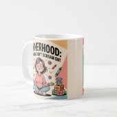 Mutterschaft Atme Ruhige Kunst Kaffeetasse (Vorderseite Links)