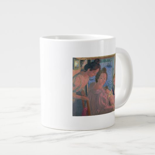 Mutterschaft bei Pouldu, Abend Jumbo-Tasse (Vorderseite Rechts)