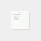 Mutterschaft Crazy Loud Liebe Personalisiert Post-it Klebezettel (Vorderseite)