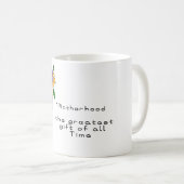 "Mutterschaft, das bestste Geschenk von allen Kaffeetasse (VorderseiteRechts)