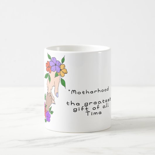 "Mutterschaft, das bestste Geschenk von allen Kaffeetasse (Mittel)