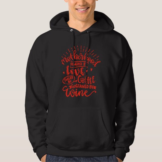 Mutterschaft durch Liebe angetrieben durch Kaffeeh Hoodie (Vorderseite)
