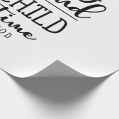 Mutterschaft ein Kind auf einmal Geschenkpapier (Ecke)