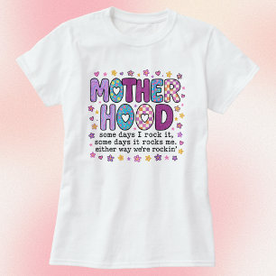 Mutterschaft Einige Tage Rock It Lila Gemustert T-Shirt