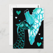 Mutterschaft: Giraffen Postkarte (Vorne/Hinten)