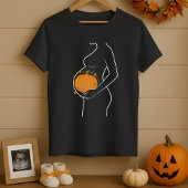 Mutterschaft Halloween Pumpkin Inside Bly T-Shirt