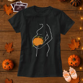 Mutterschaft Halloween Pumpkin Inside Bly T-Shirt