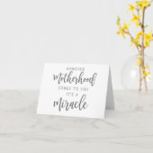 "Mutterschaft ist ein Wunder" Adoption/Leihmutters Karte (Gelbe Blume)