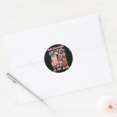 Mutterschaft ist Jam Boho Erdbeere Grafik Mütter Runder Aufkleber (Umschlag)