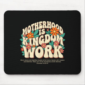 Mutterschaft ist Königreich Arbeit Shirt Floral Ch Mousepad