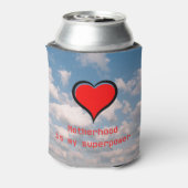 Mutterschaft ist Meine Supermacht Dosenkühler (Kanne Rückseite)