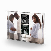 Mutterschaft Keepake 4 Fotos Monogramm (Rechts)