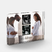 Mutterschaft Keepake 4 Fotos Monogramm (Links)