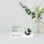 Mutterschaft Moderne, trendige Kinderbetreuung Visitenkarte (Stehend Vorderseite)