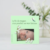 Mutterschaft Muguet und Fletter Grünseelt Ankündigung (Stehend Vorderseite)