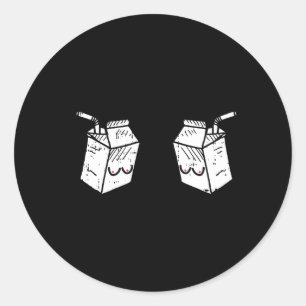 Mutterschaft Mutterschaft Muttermilch Junge Mutter Runder Aufkleber