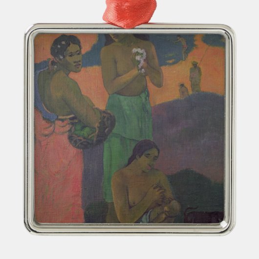 Mutterschaft Paul Gauguins | oder drei Frauen auf Silbernes Ornament (Vorne)