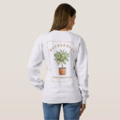 Mutterschaft Pflegen eines Zitronenbaum-Gartens Sweatshirt (Schwarz voll)