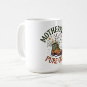 Mutterschaft: Purer Kampfgeist Kaffeetasse (Vorderseite Links)