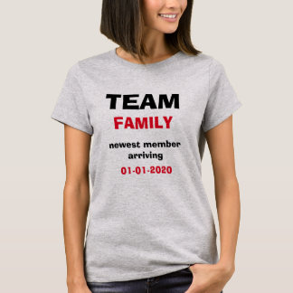 Mutterschaft Schwangerschaft Ankündigung Team T Sh T-Shirt