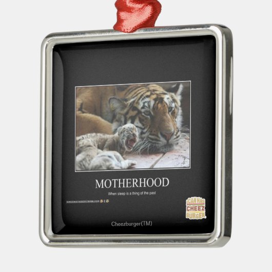 Mutterschaft Silbernes Ornament (Links)