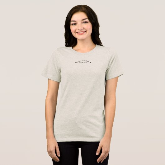 Mutterschaft Tri-Blend Shirt (Vorderseite voll)