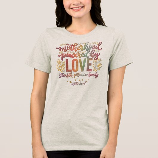 Mutterschaft Tri-Blend Shirt (Vorderseite)