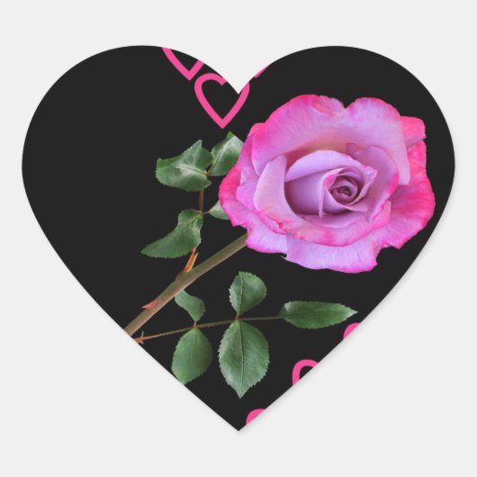 Mutterschafterin Herz-Aufkleber (Vorderseite)