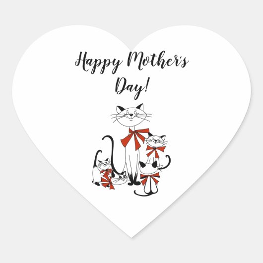 Mutterschafterin Herz-Aufkleber (Vorderseite)