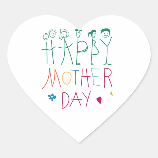 Mutterschafterin Herz-Aufkleber (Vorderseite)