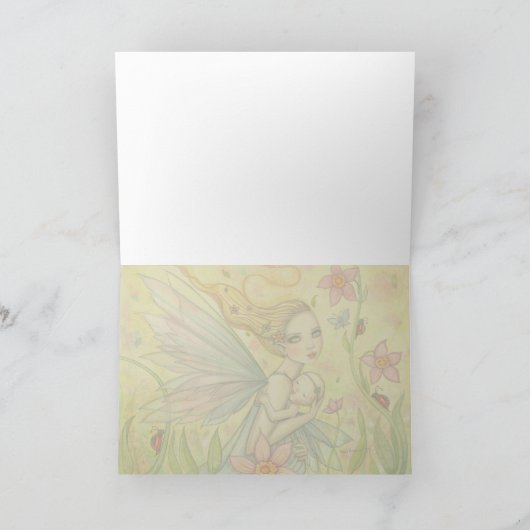 Mutterschafts-feenhafte Mutter-und Karte (Innenseite)