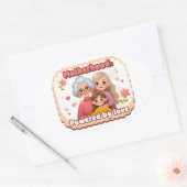 Mutterschaftsaufkleber Ovaler Aufkleber (Umschlag)