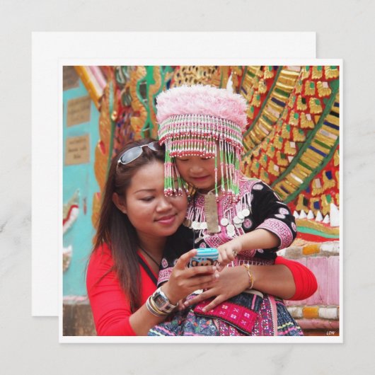 Mutterschaftskarte Thailand (Vorne/Hinten)