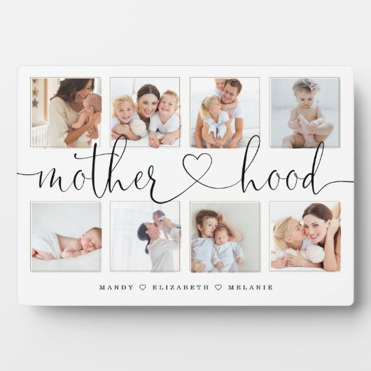 Mutterschaftsskript | Geschenk für Mütter FotoColl Fotoplatte (Vorderseite)