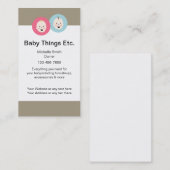 Mutterschaftsspeicher-Visitenkarten Visitenkarte (Vorne/Hinten)