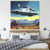 Mutterschiff Akrylic Wall Art Leinwanddruck (Insitu (Schlafzimmer))