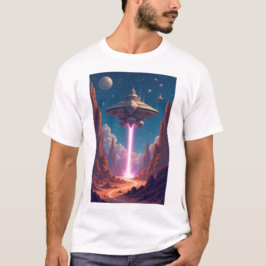 Mutterschiff Wüste T-Shirt (Vorderseite)