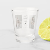 Mutterschussglas - Foto- und Kindernamen Schnapsglas (Rückseite)